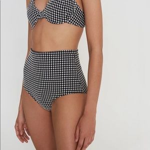 Marina Bottoms Gingham - Black And White - NWT